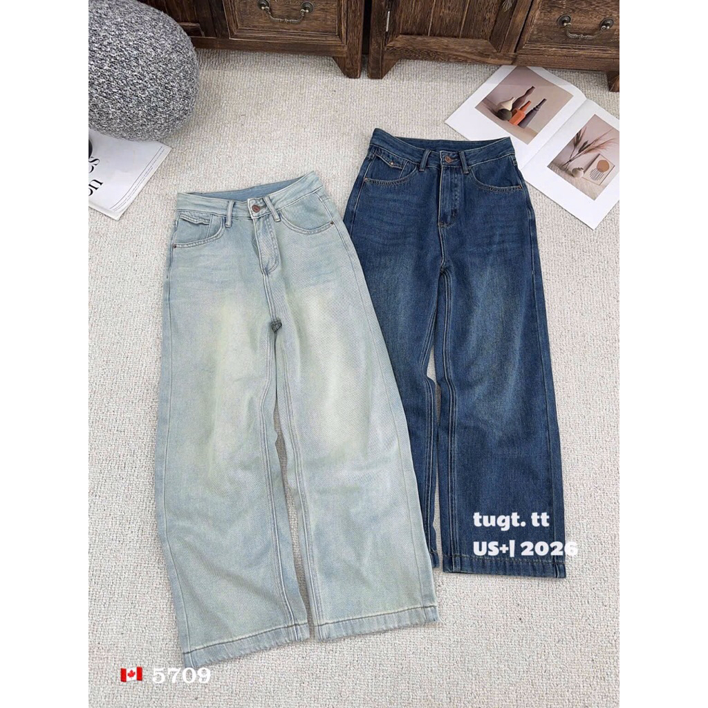 Quần jean xuông trơn basic hàng QCL1 (Tug5709)