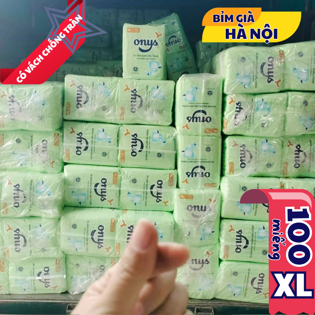 (100miếng) Bỉm già Onys XL10 XL20 và Merzy ML20 XL20 siêu thấm #honey #bỉm honey #tã honey #bỉm già 