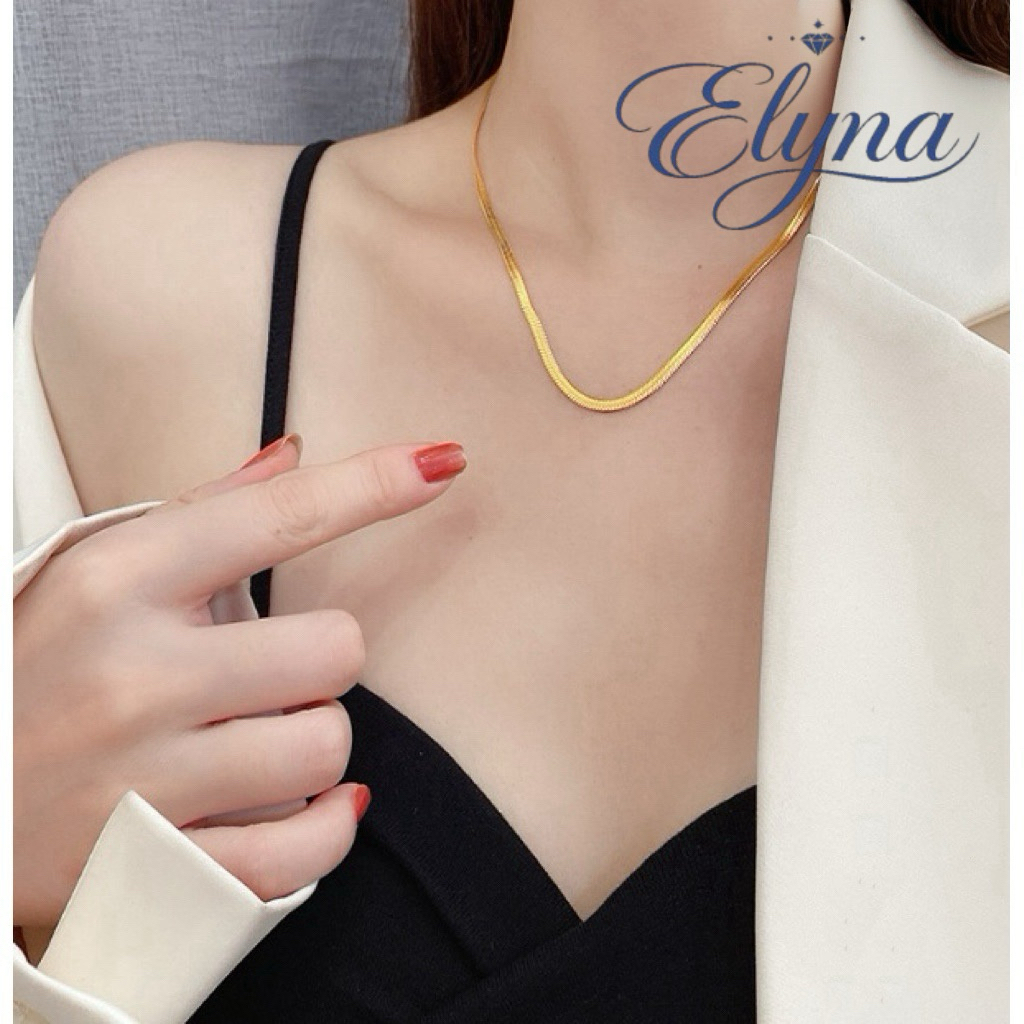 Dây Chuyền Titan Không Gỉ Basic Mì Thời Trang |Elyna Jewelry