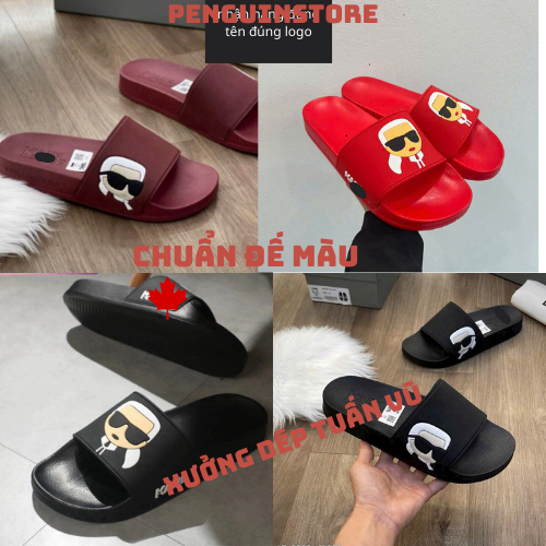 ❤️CHUẨN ĐẾ❤️Dép KARL Ông Già Mận Hàng Dập Nổi Chuẩn Đế Màu Siêu Đẹp-Dép Quai Ngang Ông Già Hot 2026