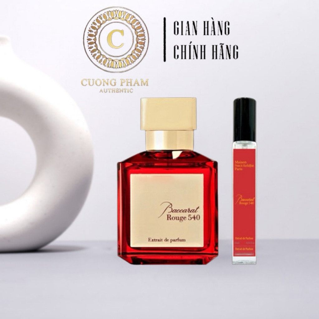 (AUTH) Nước Hoa Unisex Baccarat Rouge 540, Nước Hoa Chai Chiết 10ml20ml30ml