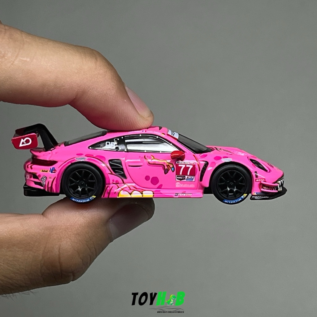 [minigt.vn] Mini GT MGT01052 Porsche 911 GT3 R #77 AO Racing 2024 IMSA Road America