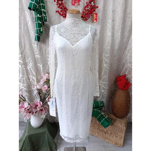 THE MOMENT NEW TAG - Đầm ren 2 items bymo - SIZE M