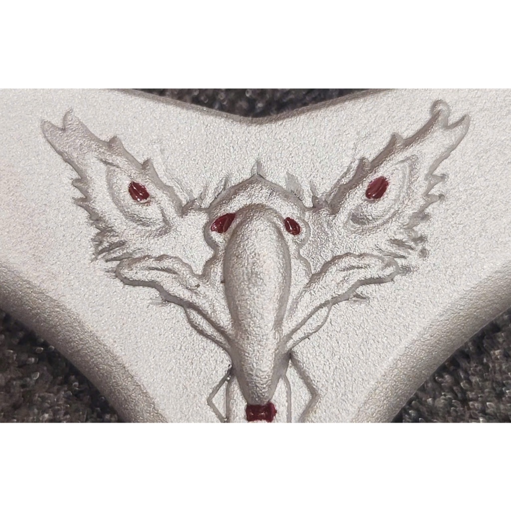 Logo ná cao su Adam v2 pro chạc cột phom tỳ ( nhom đúc ) bo cạnh nhám cát