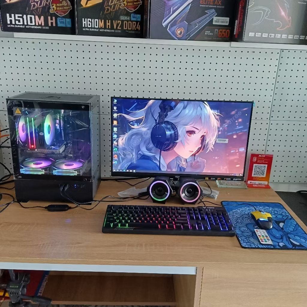 Bộ máy tính giải trí Game online phổ thong : LMHT , CF ĐỘT KÍCH , GTA 5 , VALORAN , PUBG , LIÊN QUÂN