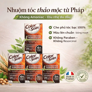 Nhuộm Tóc Phủ Bạc Les 3 Chênes Color & Soin Permanent Color Care - Thuốc nhuộm tóc hữu cơ