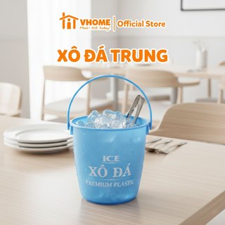 Xô Đá Nhựa Dung Tích 3.5L Vĩ Hưng - Dùng Để Ướp Lạnh, Có Quai Xách Tiện Dụng, Thiết Kế Gọn Nhẹ