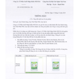 Bột trà xanh Đài Loan 500g