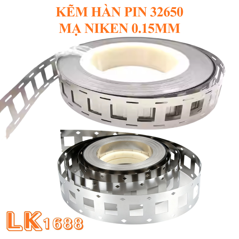 (1 mét) Kẽm hàn pin 32650 mạ niken 0.15mm