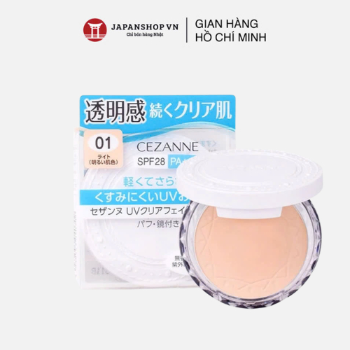 Phấn Phủ Cezanne Che Phủ Khuyết Điểm, phấn phủ kiềm dầu 10g made in Japan