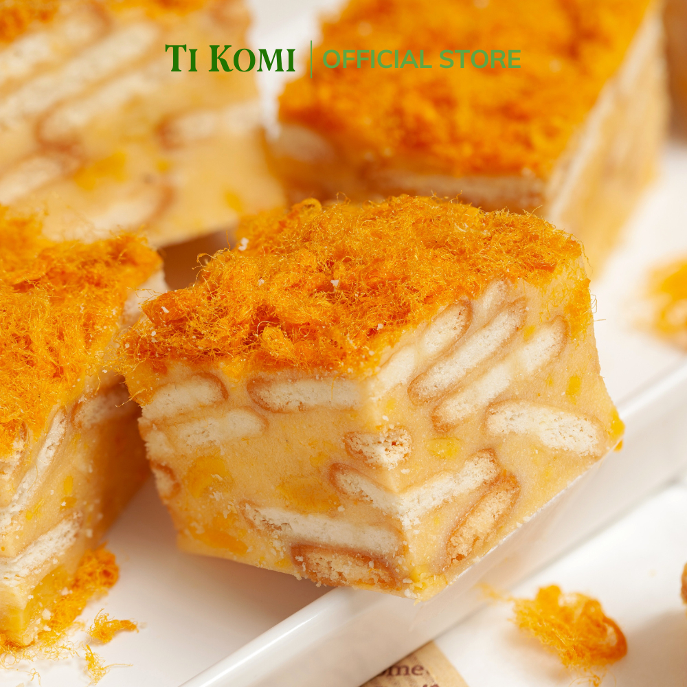 Bánh Bông Tuyết TIKOMI, Bánh Bông Tuyết Sử Dụng Marshmallow Ít Ngọt Giòn Bánh Quy Giòn Ngon