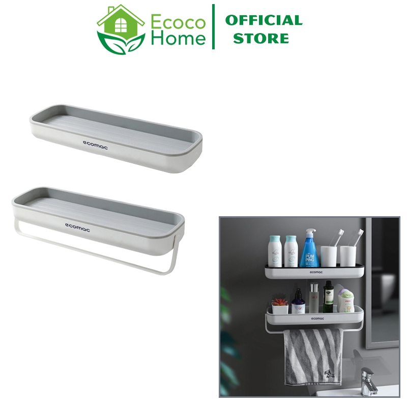 Kệ Để Đồ ECOMAC Không Cần Khoan Đục, Để Đồ Nhà Bếp, Nhà Tắm Tiện Lợi