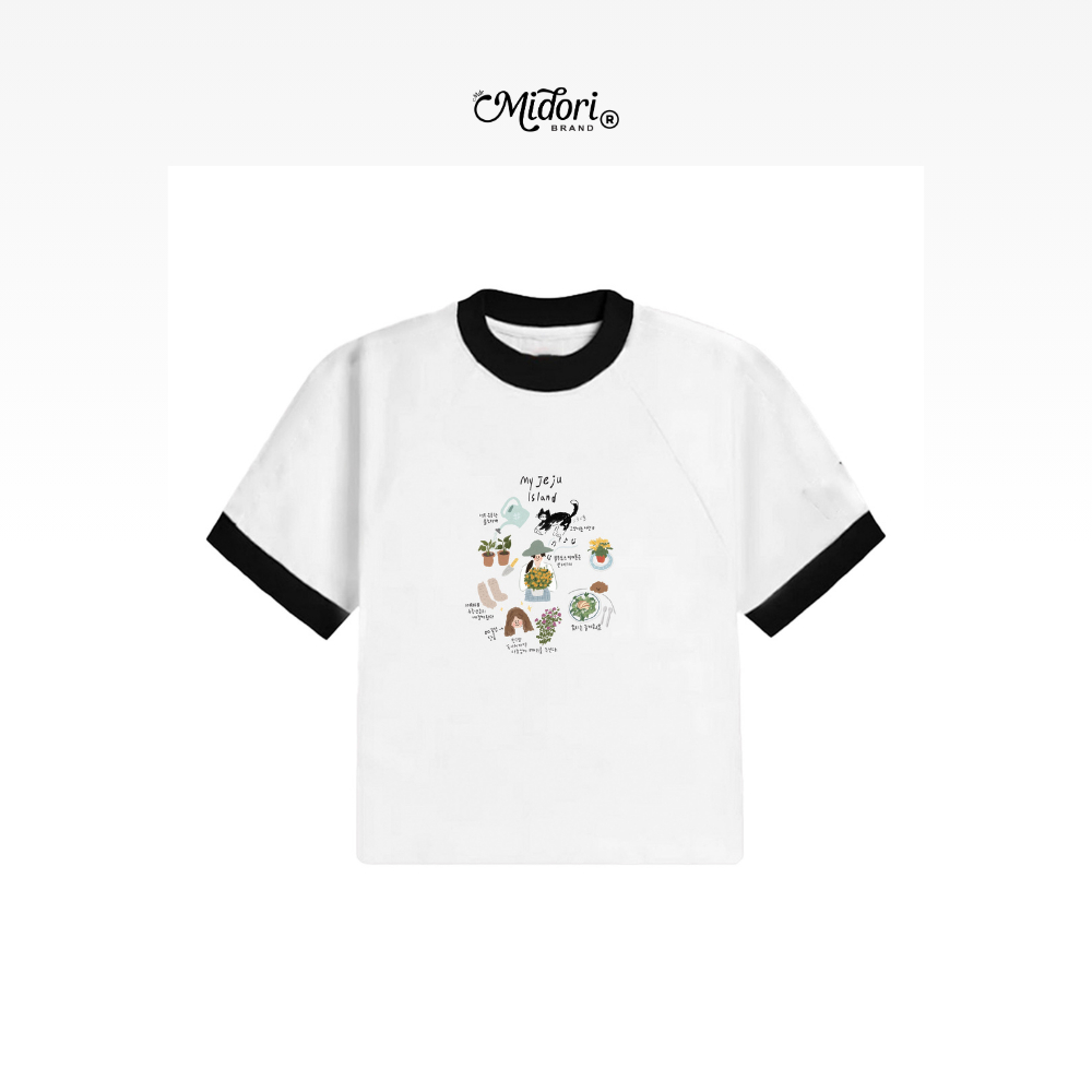 Áo thun Baby Tee JEJU ISLAND unisex phông Nam Nữ | Local Brand Chính Hãng Midori M Studio