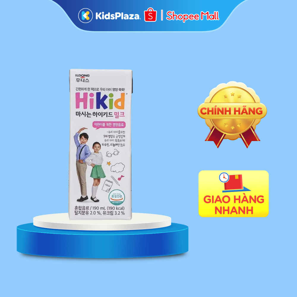 Sữa pha sẵn Hikid 190ml - Tiện lợi, dinh dưỡng