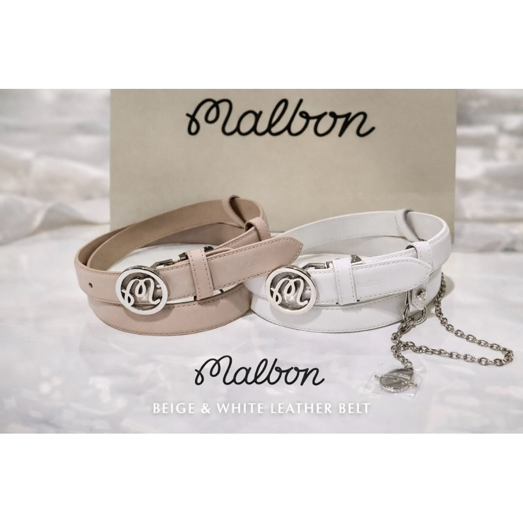 Thắt Lưng Golf Nữ Malbon Golf Leather Chain Belt – Kèm Charm Trang Trí Sang Trọng ( Malbon x Golfwor