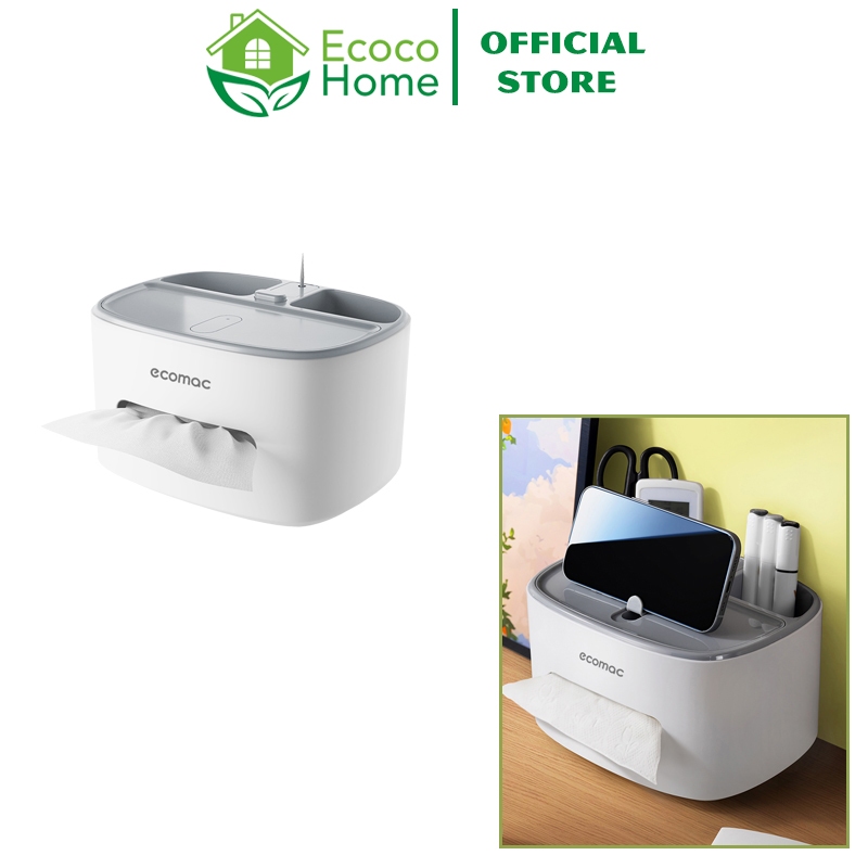 Hộp Đựng Giấy Ăn Để Bàn ECOMAC Đa Năng Thông Minh Tiện Lợi EC36