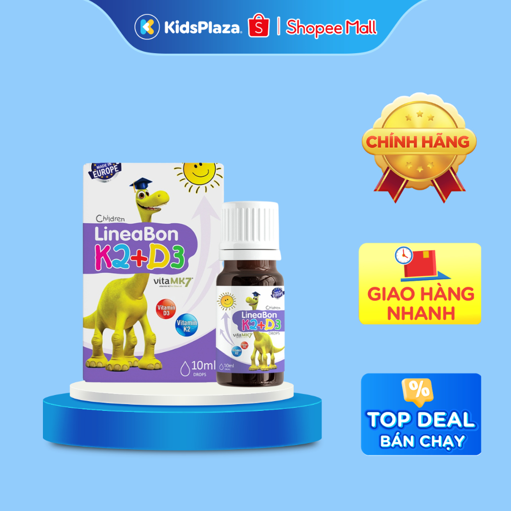 [C2] Vitamin D3K2 Lineabon Drops CHÍNH HÃNG