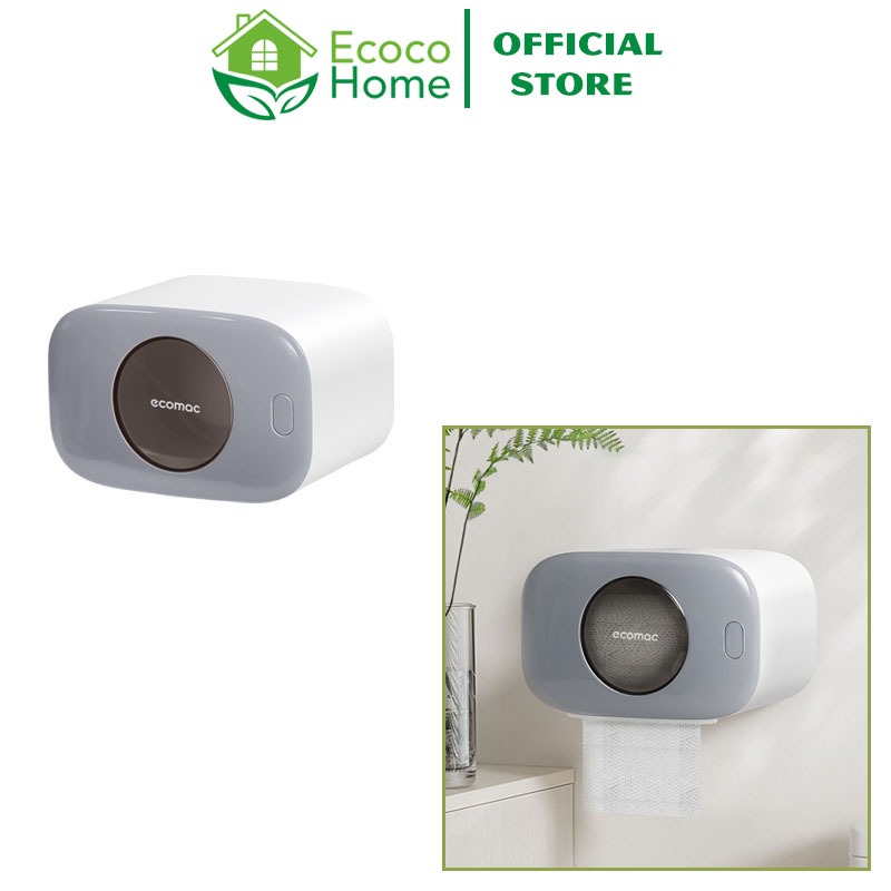 Hộp Đựng Giấy Vệ Sinh ECOMAC Gắn Hít Tường Chắc Chắn Tiện Lợi