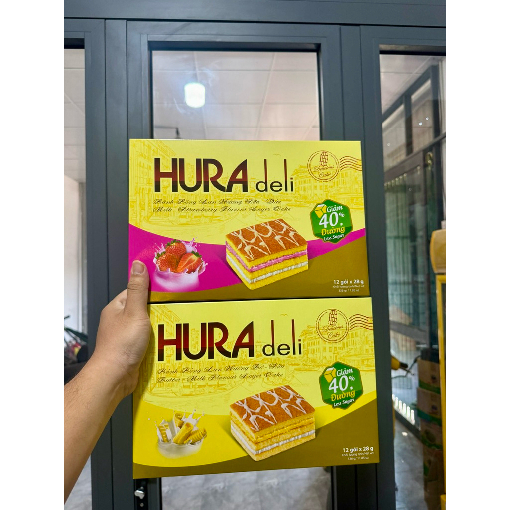 Bánh bông lan HURA 336g