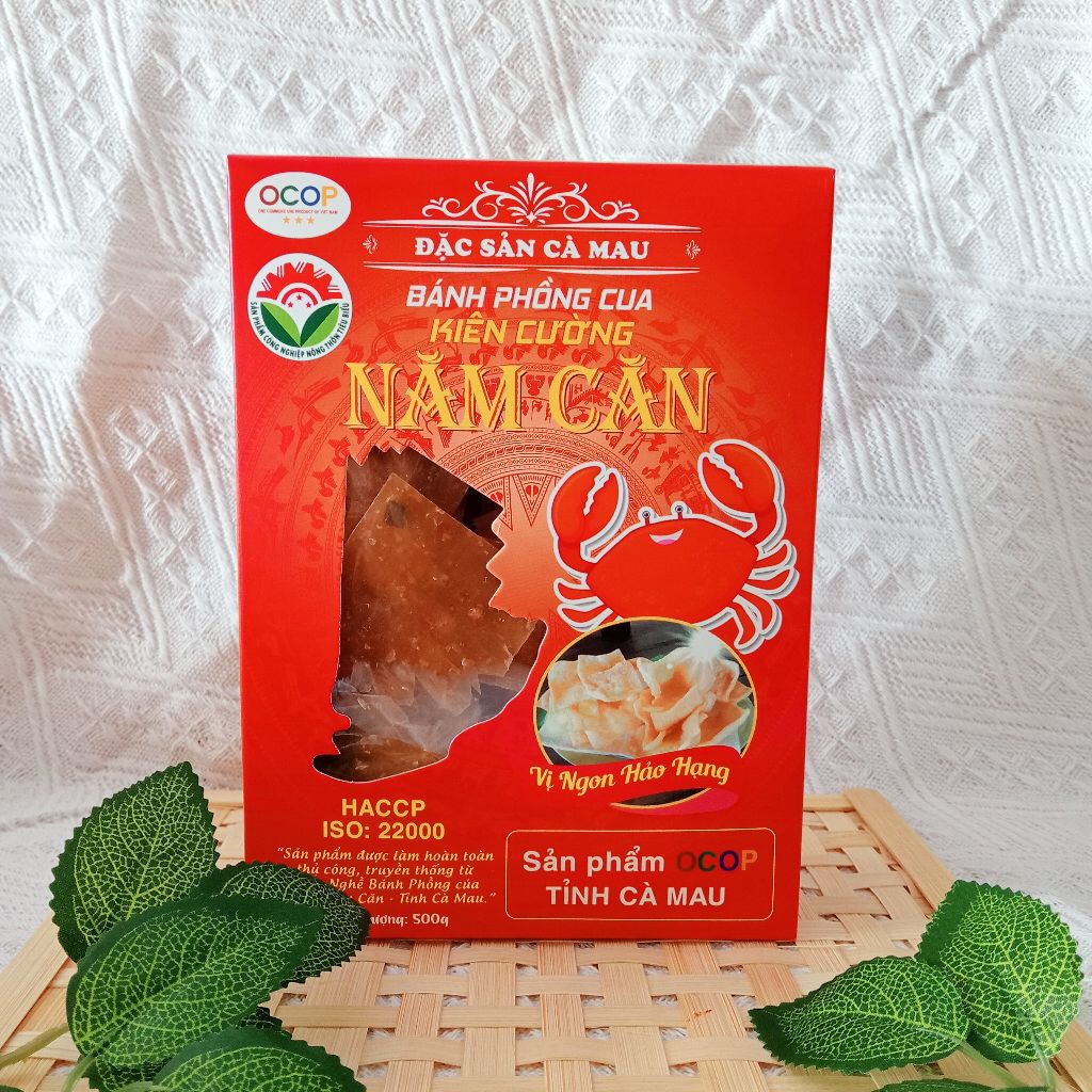 [ Đặc sản Cà Mau ] Bánh Phồng Cua Năm Căn - Sản Phẩm OCOP Tỉnh Cà Mau