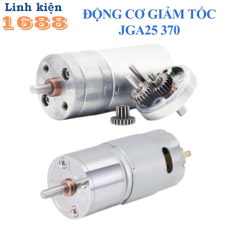 Động cơ giảm tốc JGA25 370, 6/12/24V nhiều tốc độ