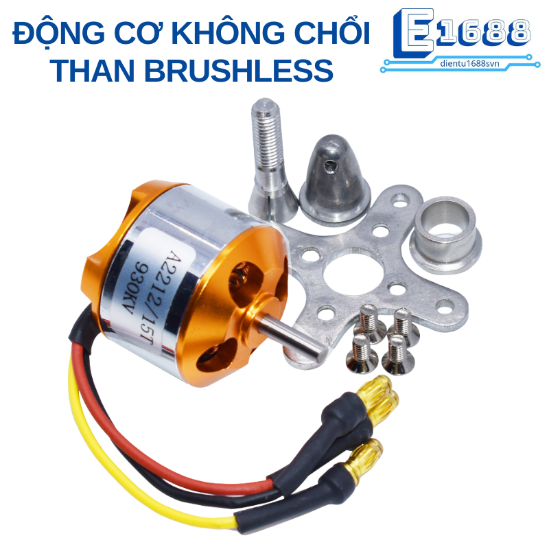Động cơ không chổi than brushless A2212 trục 3.17mm 930KV/1000KV/.../2700KV/
