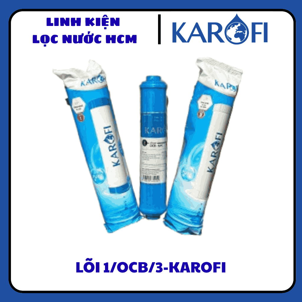 Combo 3 Lõi Lọc 123 Karofi Lõi Số 2 OCB-Chính Hãng dùng cho dòng máy N7RO, E8RO,E9RO,B930 và các máy
