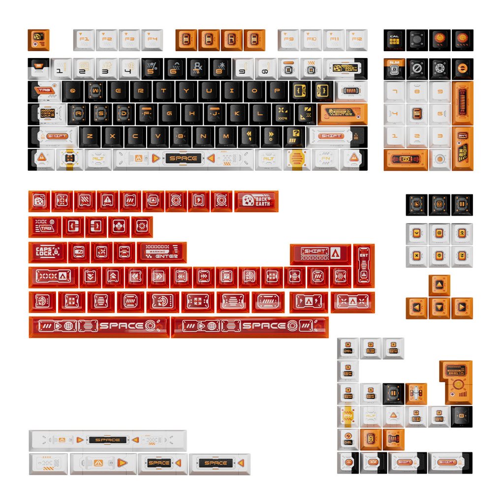 Keycap Piifox Wandering Project | Cherry Profile | 135 Phím + 47 Phím PC | Xuyên led | Nhựa PBT