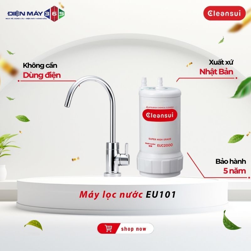 Máy Lọc Nước MITSUBISHI CLEANSUI EU101 - Giải Pháp Nước Sạch Cho Gia Đình - HUT