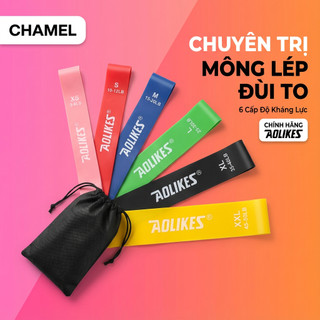 Dây Miniband Tập Mông Đùi Tại Nhà - Set 6 Dây Kháng Lực Đa Cấp Độ, Thay Thế Tạ Phòng Gym