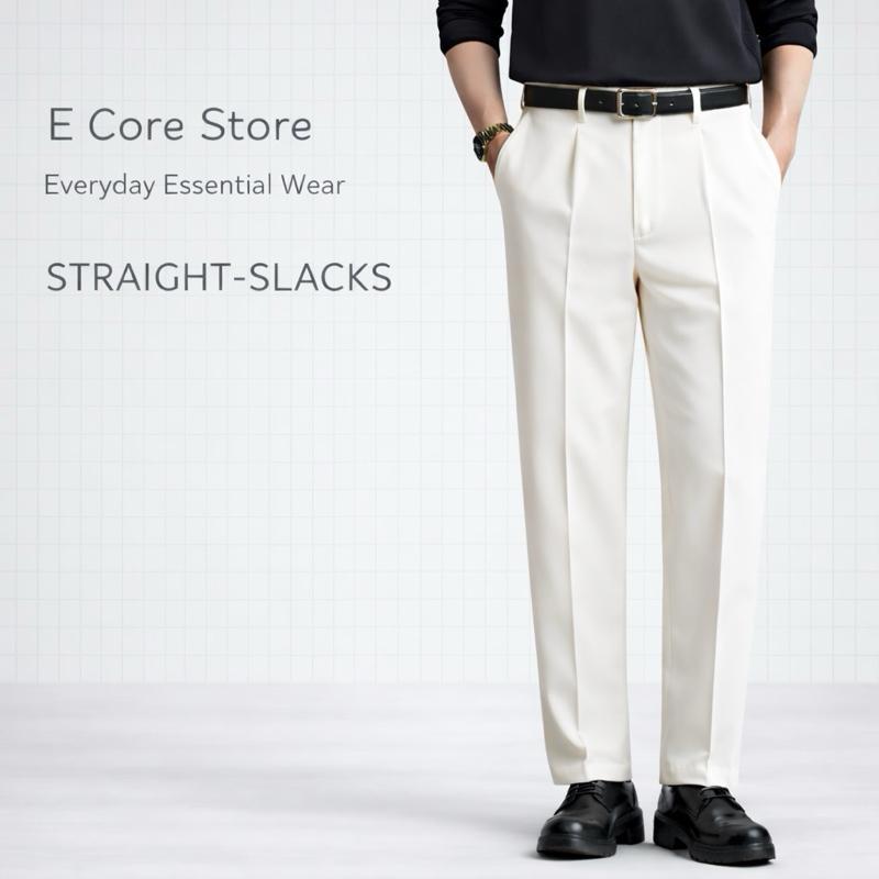 Quần tây nam ống suông đứng E Core Store Form Straight vải tây âu cao cấp