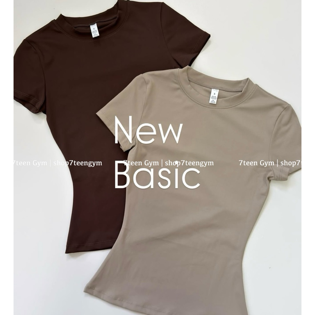[Basic Tee chiết eo] Áo thun Body tập gym yoga tạo hình eo poly 7teen Gym cao cấp