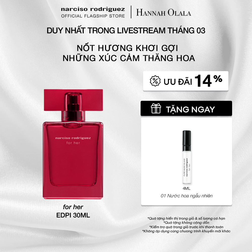 [HANNAH] Nước Hoa nữ Narciso Rodriguez For Her EDP Intense 30ml