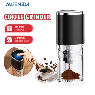 MEEVIDA Máy Xay Cà Phê Burr Điện Tự Động Cầm Tay Với Nhiều Cài Đặt Mài Cho Gia Đình