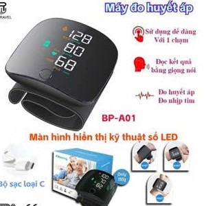 Máy Đo Huyết Áp Màn Hình LED Đọc Kết Quả Bằng Tiếng Việt-Máy Đo Huyết Áp Cổ Tay Độ Chính Xác Cao