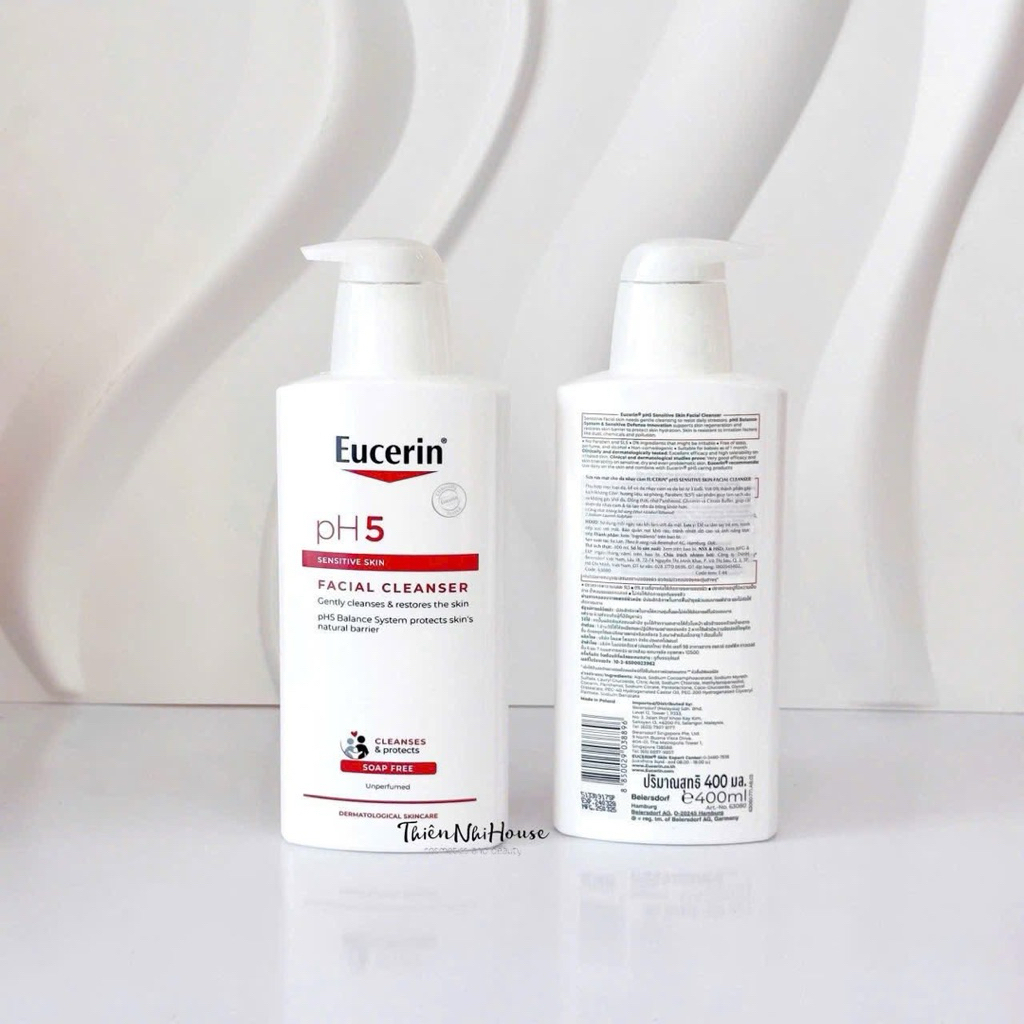 Sữa Rửa Mặt Eucerin Ph5 Facial Cleanser Sensitive Skin