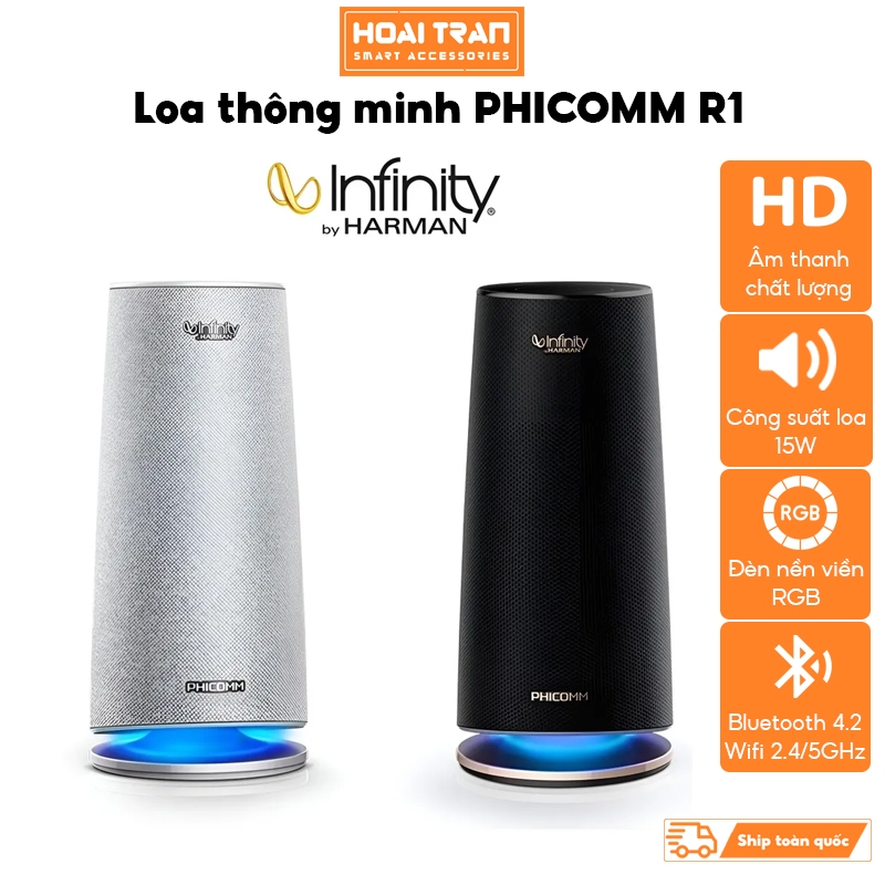 Loa AI V5 Tiếng Việt Trợ Lý Ảo thông minh hãng PHICOMM R1 (Infinity by Harman) WIFI, BLUETOOTH