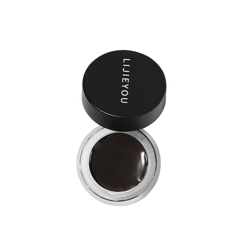 Gel kẻ mắt 2 màu đen & nâu LIJIEYOU kèm cọ miễn phí, lâu trôi, chống nước & mồ hôi | BigBuy360 - bigbuy360.vn
