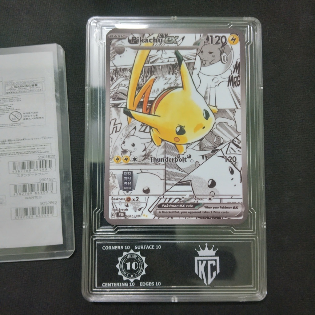 Tranh Thẻ Pokemon Pikachu Manga English trong khung D87 1