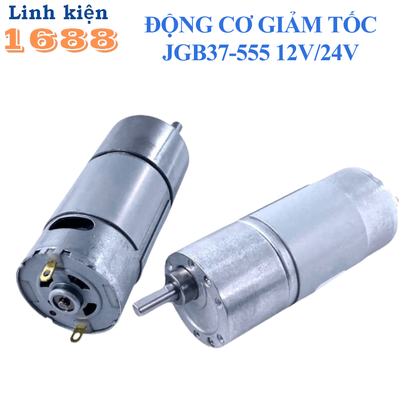 Động cơ giảm tốc JGB37-555 12V/24V nhiều tốc độ