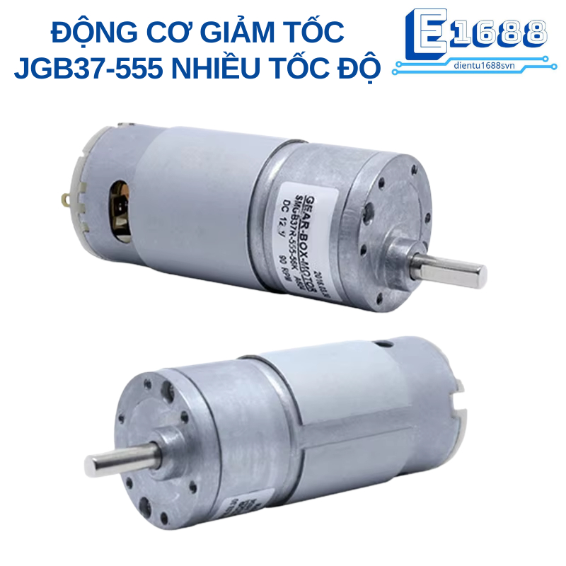 Động cơ giảm tốc JGB37-555 12V/24V nhiều tốc độ