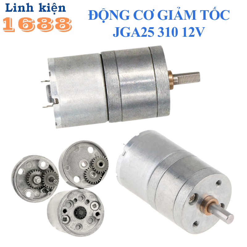 Động cơ giảm tốc JGA25 310 12V nhiều tốc độ