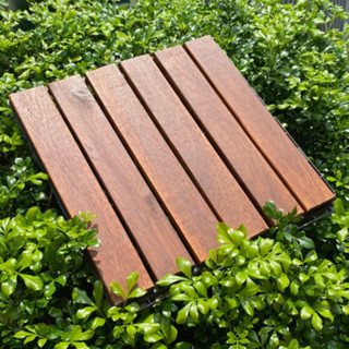 Sàn gỗ lót nền ngoài trời 30x30cm gỗ tự nhiên lót ban công sân vườn có sẵn lấy ghép cải tạo ban công