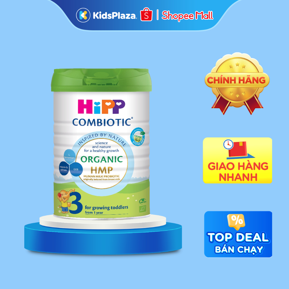[M2] Sữa Hipp số 3 Organic Combiotic HMP 800gr cho bé từ 1-3 tuổi