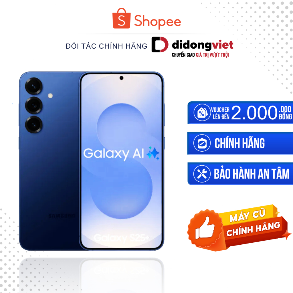 [Máy cũ] Điện thoại Samsung Galaxy S25 Plus 5G 12GB/256GB