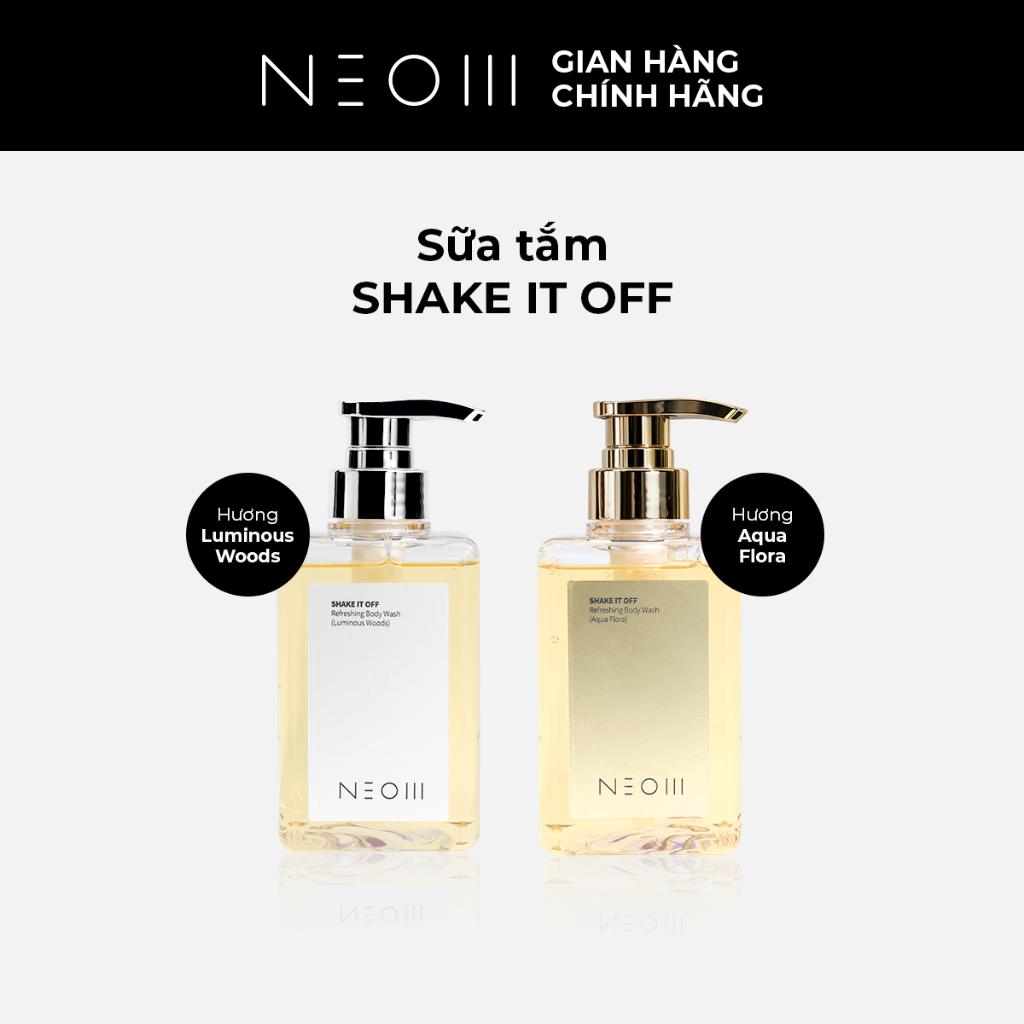 SỮA TẮM NEOM SHAKE IT OFF – Sữa Tắm Nước Hoa Thơm Sang, Thư Giãn & Dưỡng Ẩm 400ml