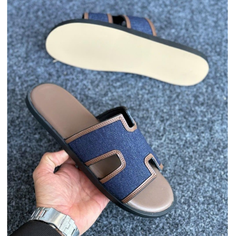 Dép Nam Form Likeaut HM Siêu cấp Màu Jean Mỹ Đế Fip Fullbox - HM STORE VIET NAM