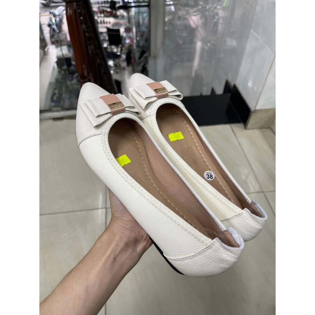GIÀY BÚP BÊ DA MIUMIU MŨI NHỌN