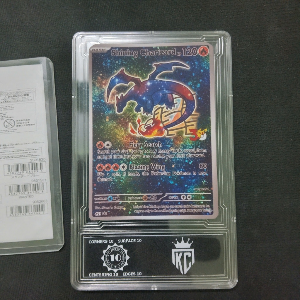 Tranh Thẻ Pokemon Shining Charizard English trong khung D87 4