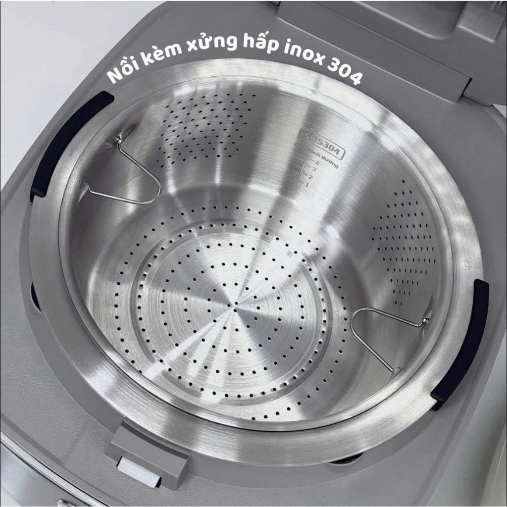 [PHỤ KIỆN - KHÔNG BÁN] Full Bộ Phụ Kiện Nồi Cơm Điện Cao Tần KARLIN IH4000 PRO - Lòng Nồi Inox 316L 